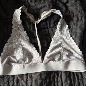 Victoria's Secret Light Gray Lace Bralette